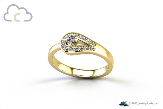 View C - Jewelry 3D Render Service